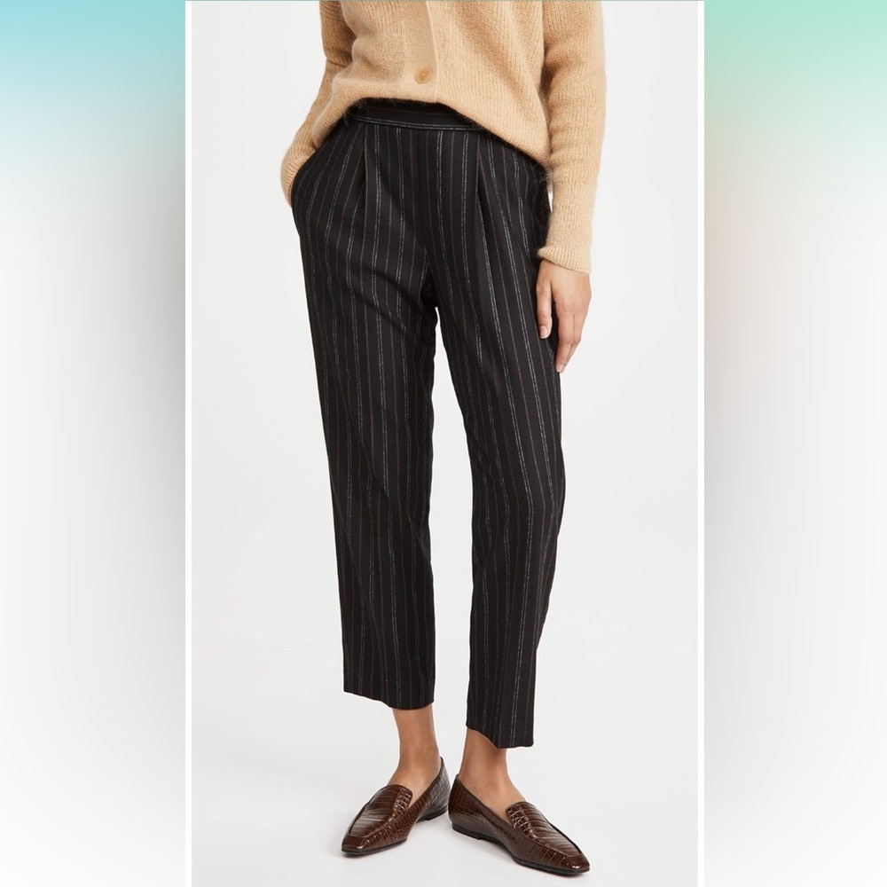 Vince Women's Flannel Stripe Pull On Pants SIZE S